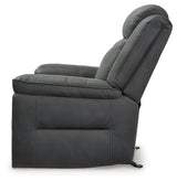 Status Check Shadow Recliner by Ashley at Eve Furniture