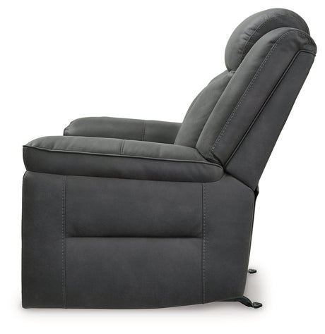 Status Check Shadow Recliner by Ashley at Eve Furniture