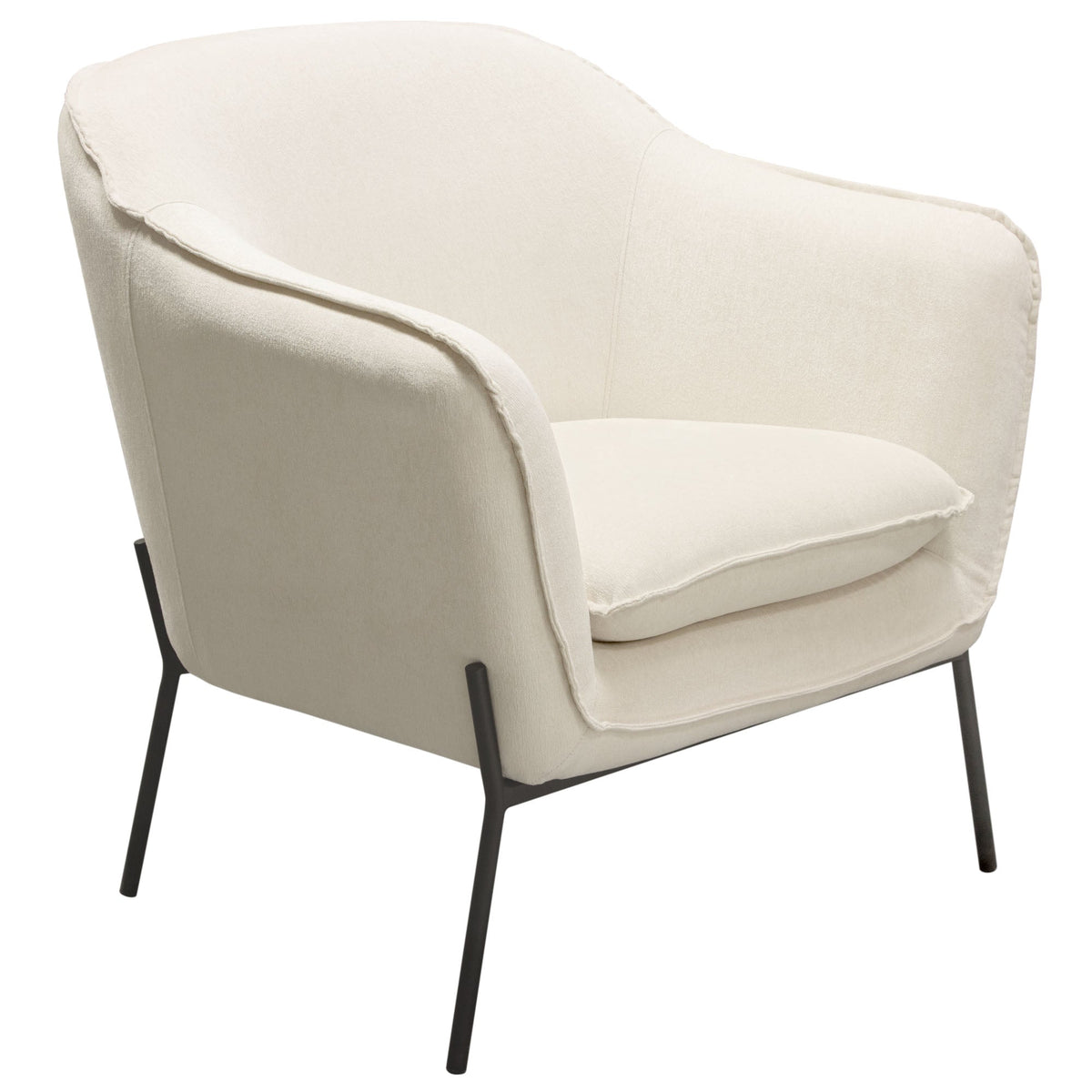 Status Cream Accent Chair by Diamond Sofa at Eve Furniture
