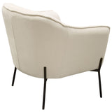 Status Cream Accent Chair by Diamond Sofa at Eve Furniture