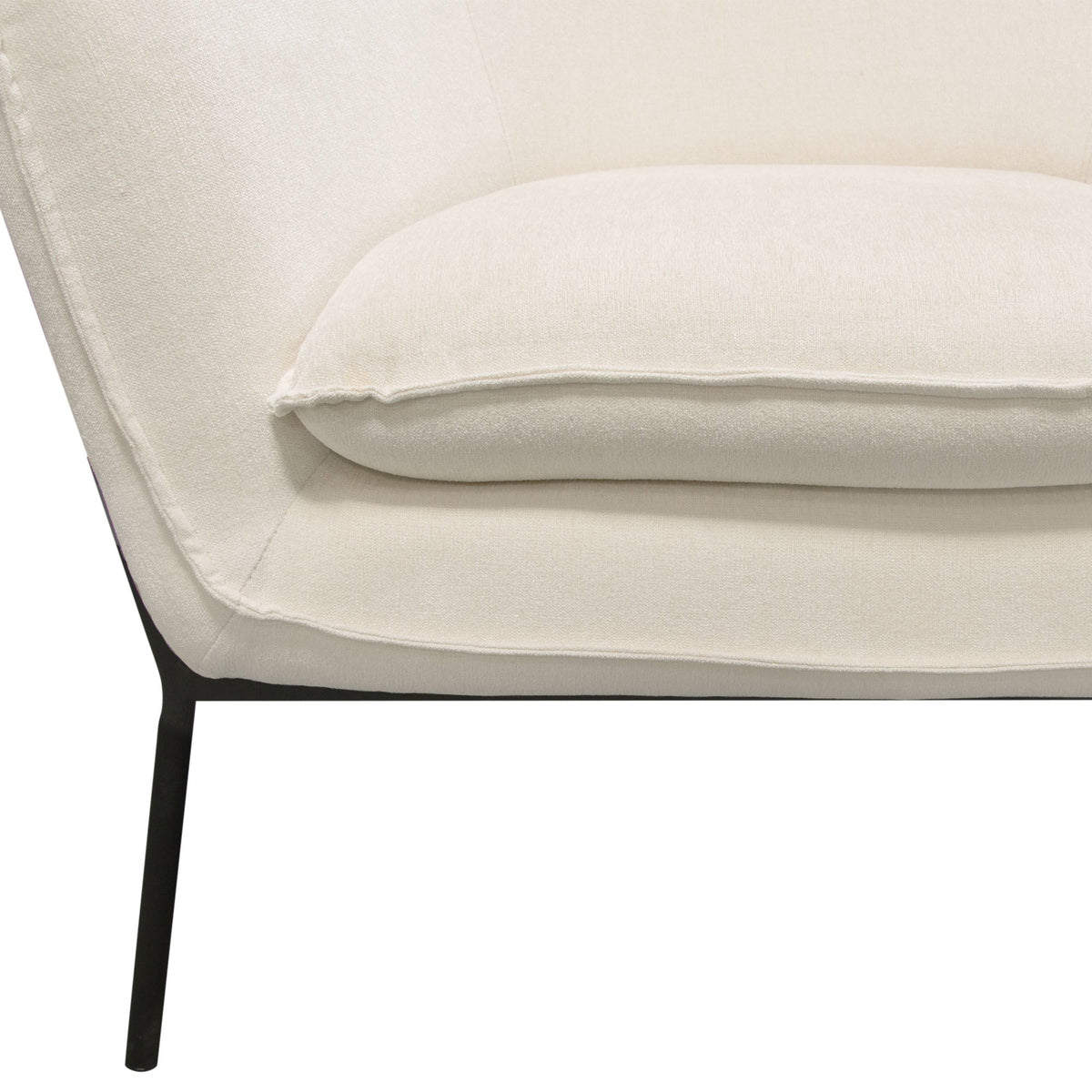 Status Cream Accent Chair by Diamond Sofa at Eve Furniture