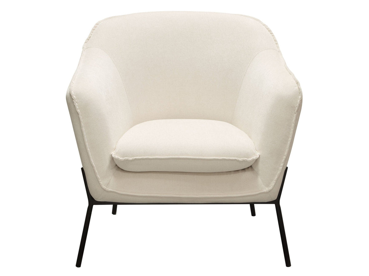 Status Cream Accent Chair by Diamond Sofa at Eve Furniture