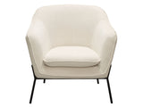 Status Cream Accent Chair by Diamond Sofa at Eve Furniture