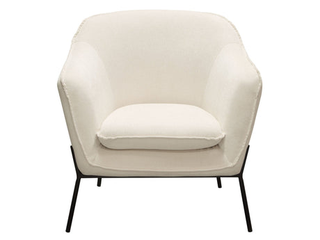 Status Cream Accent Chair by Diamond Sofa at Eve Furniture