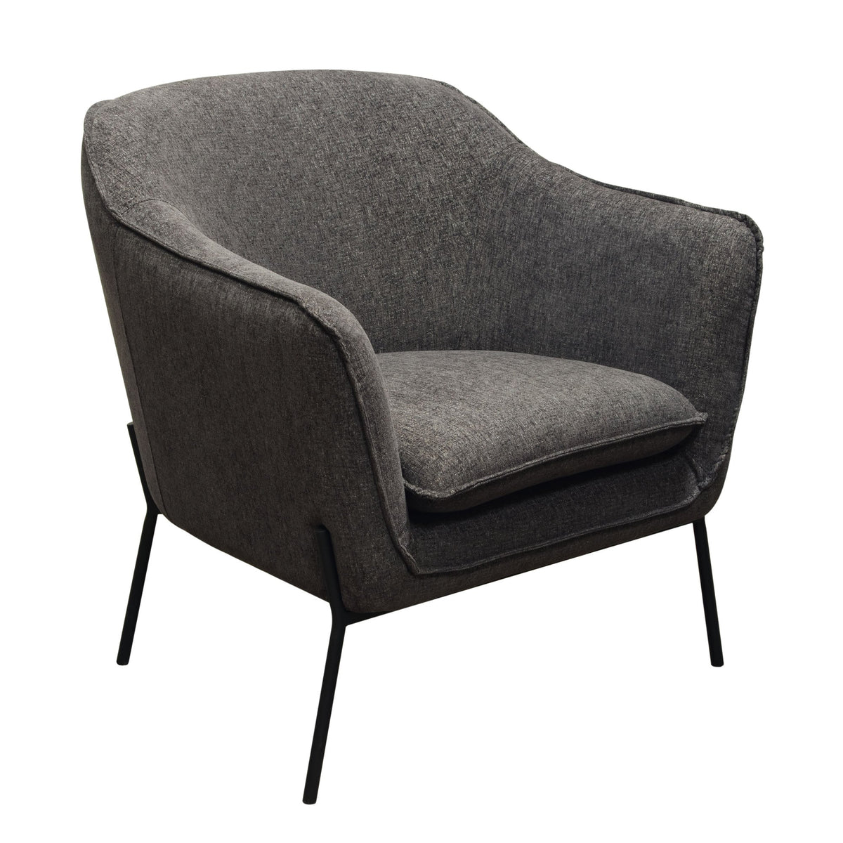 Status Grey Accent Chair by Diamond Sofa at Eve Furniture