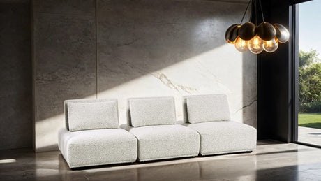Stavanger Light Gray 3-Seater Sofa by Furniture of America at Eve Furniture