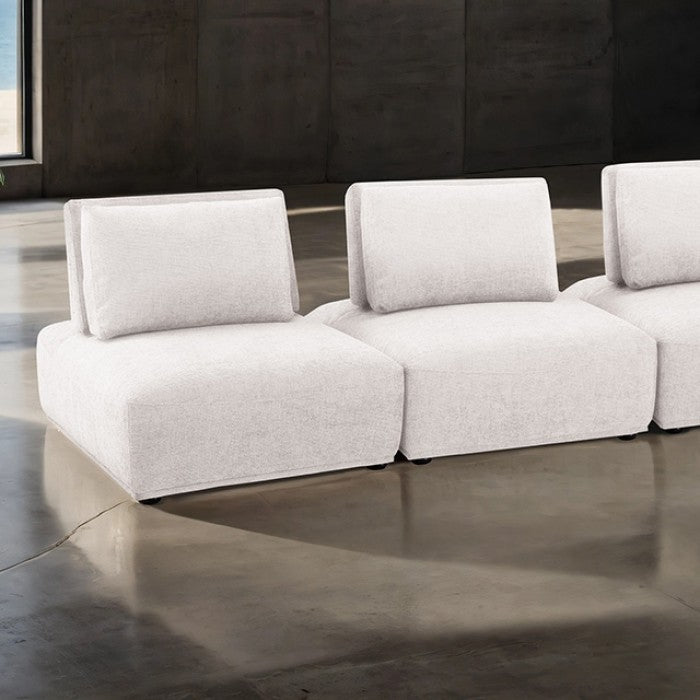 Stavanger White 3-Seater Sofa by Furniture of America at Eve Furniture