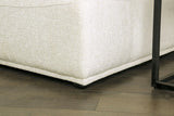 Stavanger White Curved 3-Seater Sofa by Furniture of America at Eve Furniture