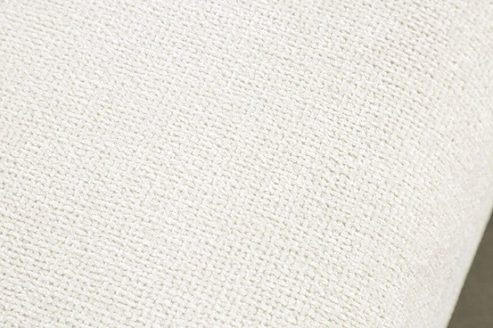 Stavanger White Curved 3-Seater Sofa by Furniture of America at Eve Furniture