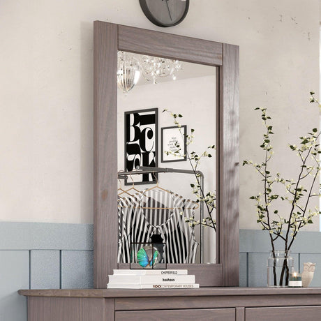 Stavros Gray Mirror by Furniture of America at Eve Furniture