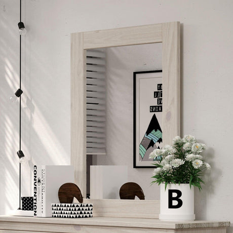 Stavros White Mirror by Furniture of America at Eve Furniture