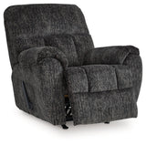 Stayfish Gunmetal Recliner by Ashley at Eve Furniture