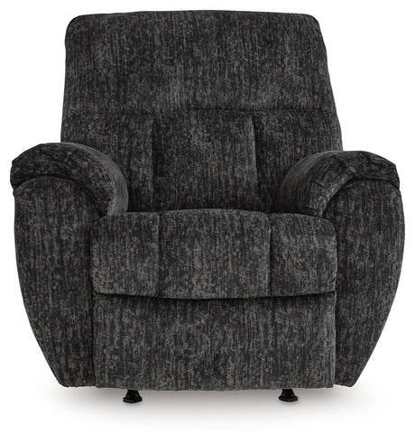 Stayfish Gunmetal Recliner by Ashley at Eve Furniture