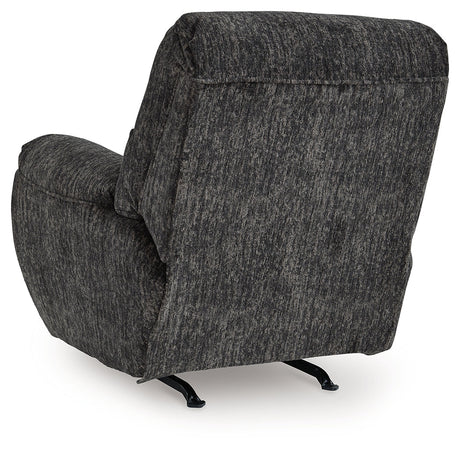 Stayfish Gunmetal Recliner by Ashley at Eve Furniture
