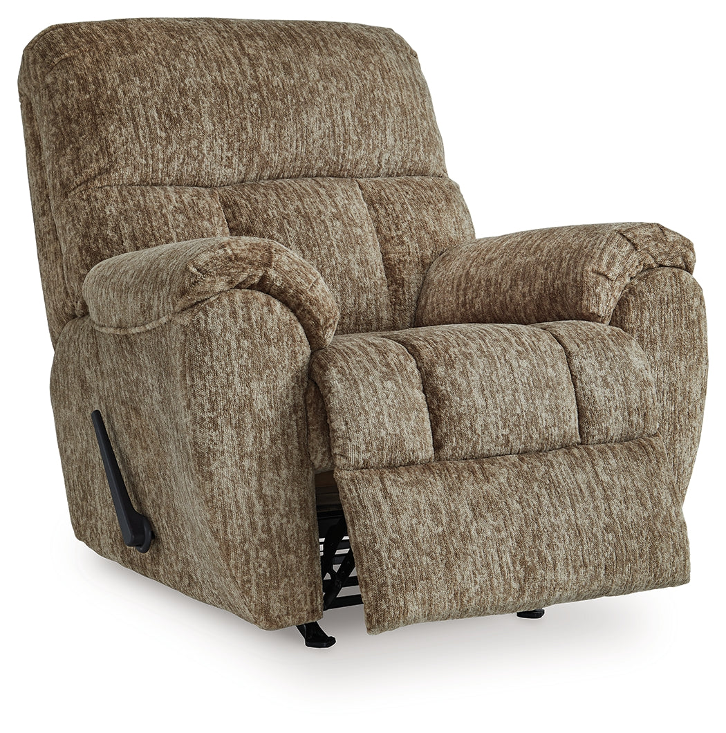 Stayfish Taupe Recliner by Ashley at Eve Furniture