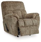 Stayfish Taupe Recliner by Ashley at Eve Furniture