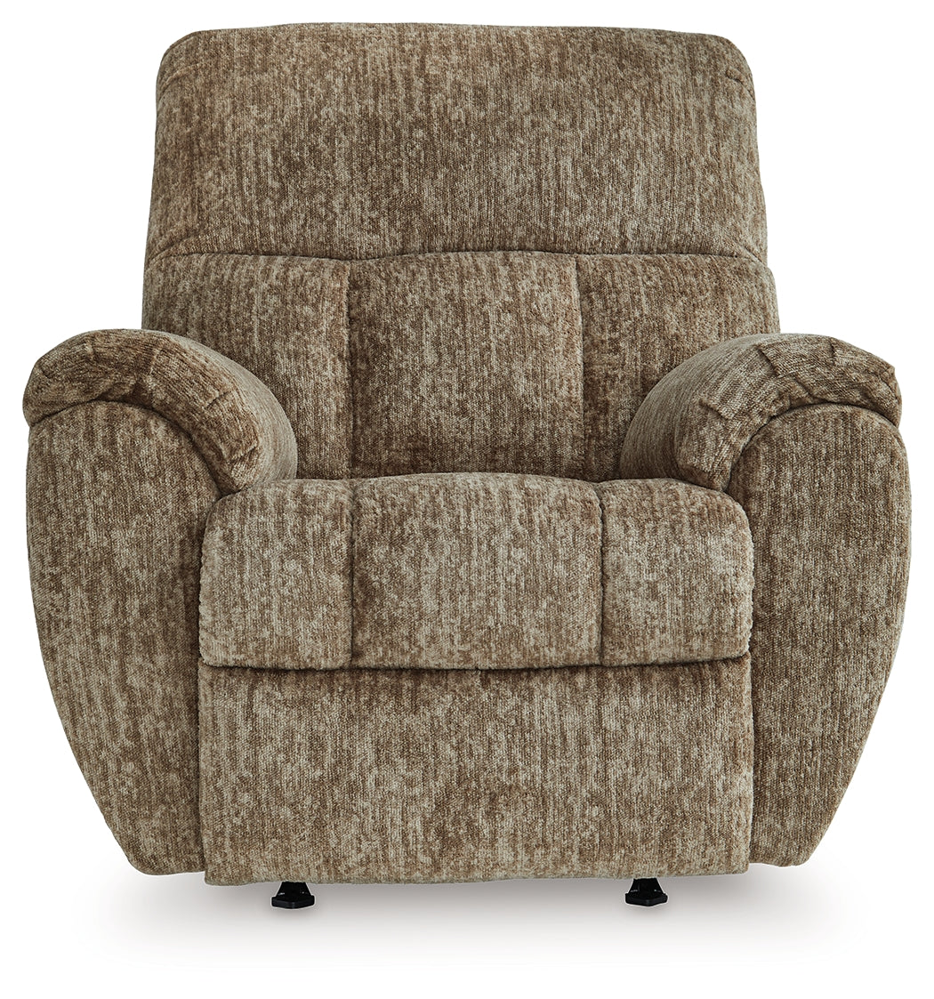 Stayfish Taupe Recliner by Ashley at Eve Furniture