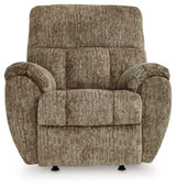 Stayfish Taupe Recliner by Ashley at Eve Furniture