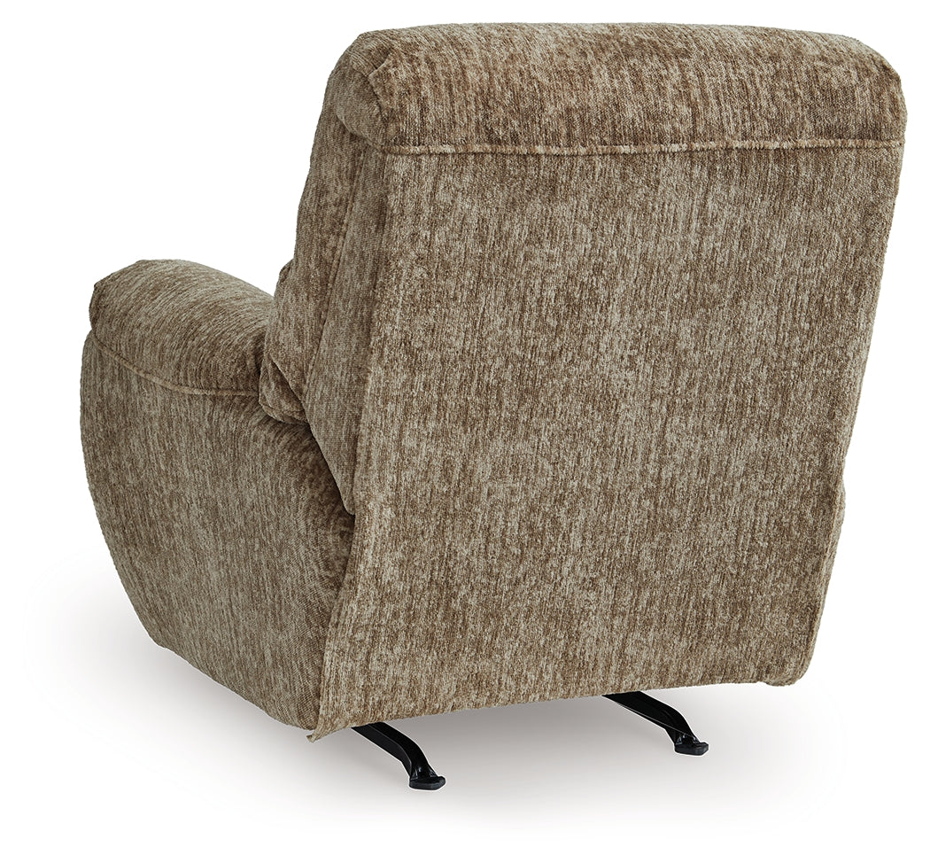 Stayfish Taupe Recliner by Ashley at Eve Furniture
