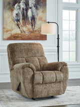 Stayfish Taupe Recliner by Ashley at Eve Furniture