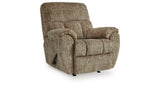 Stayfish Taupe Recliner by Ashley at Eve Furniture