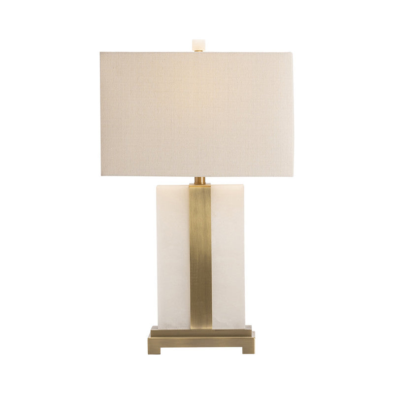 Steart White/Gold Table Lamp by Crestview at Eve Furniture