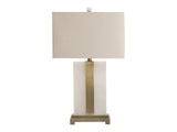 Steart White/Gold Table Lamp by Crestview at Eve Furniture