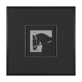Steed 1 by Mercana Studio Hand-Embellished Framed Artwork Matted under Glass by Mercana at Eve Furniture