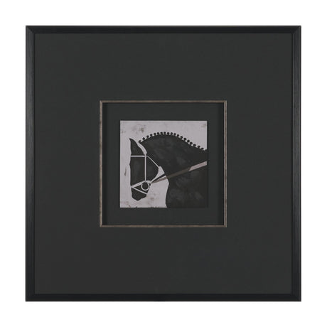 Steed 1 by Mercana Studio Hand-Embellished Framed Artwork Matted under Glass by Mercana at Eve Furniture