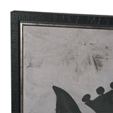 Steed 1 by Mercana Studio Hand-Embellished Textured Framed Canvas Artwork by Mercana at Eve Furniture