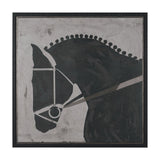 Steed 1 by Mercana Studio Hand-Embellished Textured Framed Canvas Artwork by Mercana at Eve Furniture