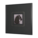 Steed 2 by Mercana Studio Hand-Embellished Framed Artwork Matted under Glass by Mercana at Eve Furniture