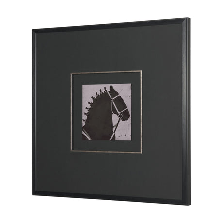 Steed 2 by Mercana Studio Hand-Embellished Framed Artwork Matted under Glass by Mercana at Eve Furniture