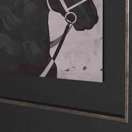 Steed 2 by Mercana Studio Hand-Embellished Framed Artwork Matted under Glass by Mercana at Eve Furniture
