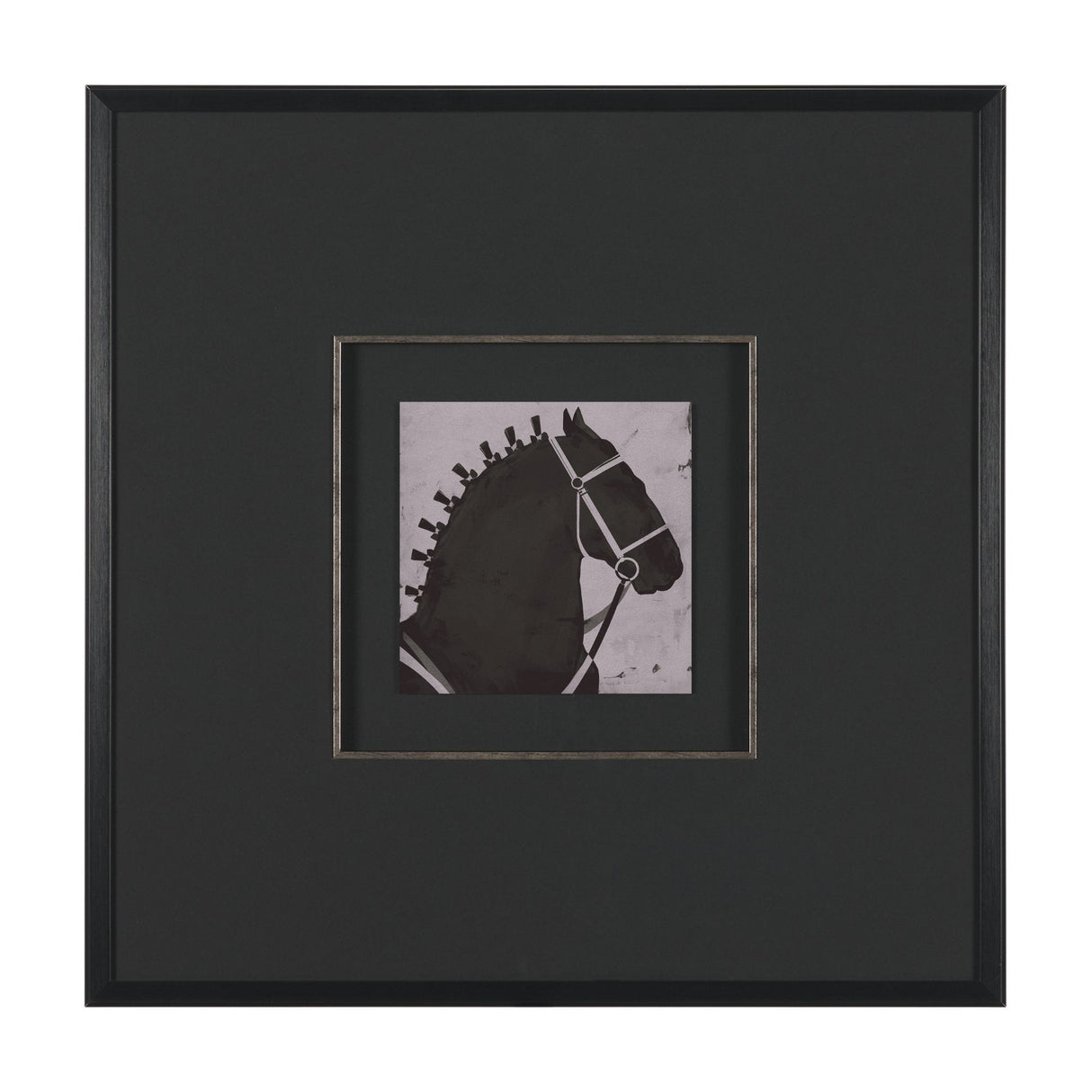 Steed 2 by Mercana Studio Hand-Embellished Framed Artwork Matted under Glass by Mercana at Eve Furniture