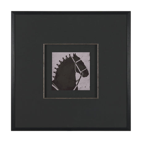 Steed 2 by Mercana Studio Hand-Embellished Framed Artwork Matted under Glass by Mercana at Eve Furniture