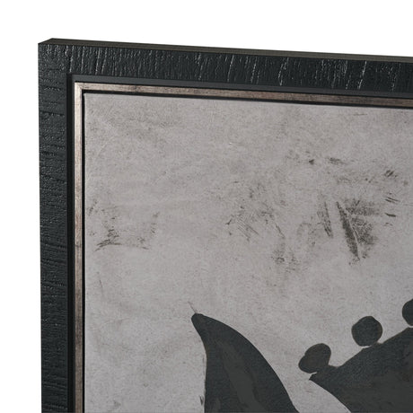 Steed 2 by Mercana Studio Hand-Embellished Textured Framed Canvas Artwork by Mercana at Eve Furniture