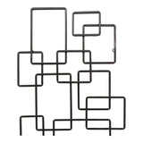 Steel Black Squares Wall Décor by MOES at Eve Furniture
