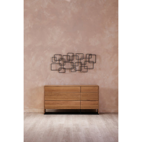 Steel Black Squares Wall Décor by MOES at Eve Furniture