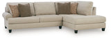 Steelwater Retreat Latte 2-Piece Sectional with RAF Chaise by Ashley at Eve Furniture
