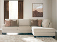 Steelwater Retreat Latte 2-Piece Sectional with RAF Chaise by Ashley at Eve Furniture