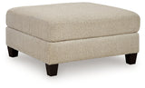 Steelwater Retreat Latte Oversized Accent Ottoman by Ashley at Eve Furniture