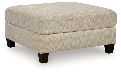 Steelwater Retreat Latte Oversized Accent Ottoman by Ashley at Eve Furniture