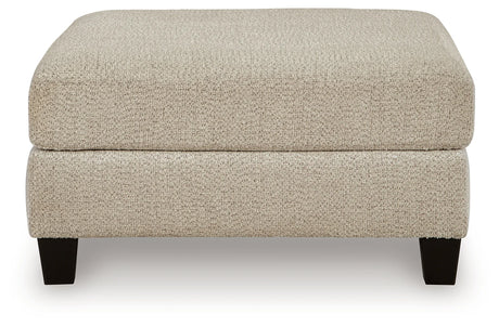 Steelwater Retreat Latte Oversized Accent Ottoman by Ashley at Eve Furniture