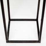 Steen Set of Two Black Meshed Metal Candle Holder Lanterns by Mercana at Eve Furniture