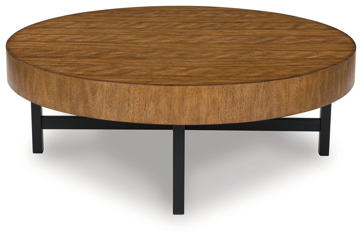 Steenlage Brown/Black Table (Set of 2)