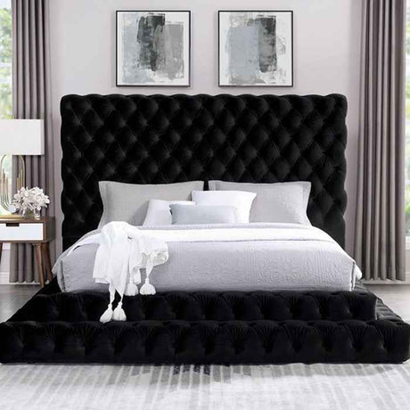 Stefania Black 4-Piece Queen Bedroom Set by Furniture of America at Eve Furniture