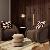 Stefanie Velvet Ottoman by TOV Furniture at Eve Furniture