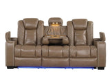 Stefano Brown 3-Piece Reclining Living Room Set by Happy Homes at Eve Furniture