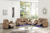 Stefano Brown 3-Piece Reclining Living Room Set by Happy Homes at Eve Furniture